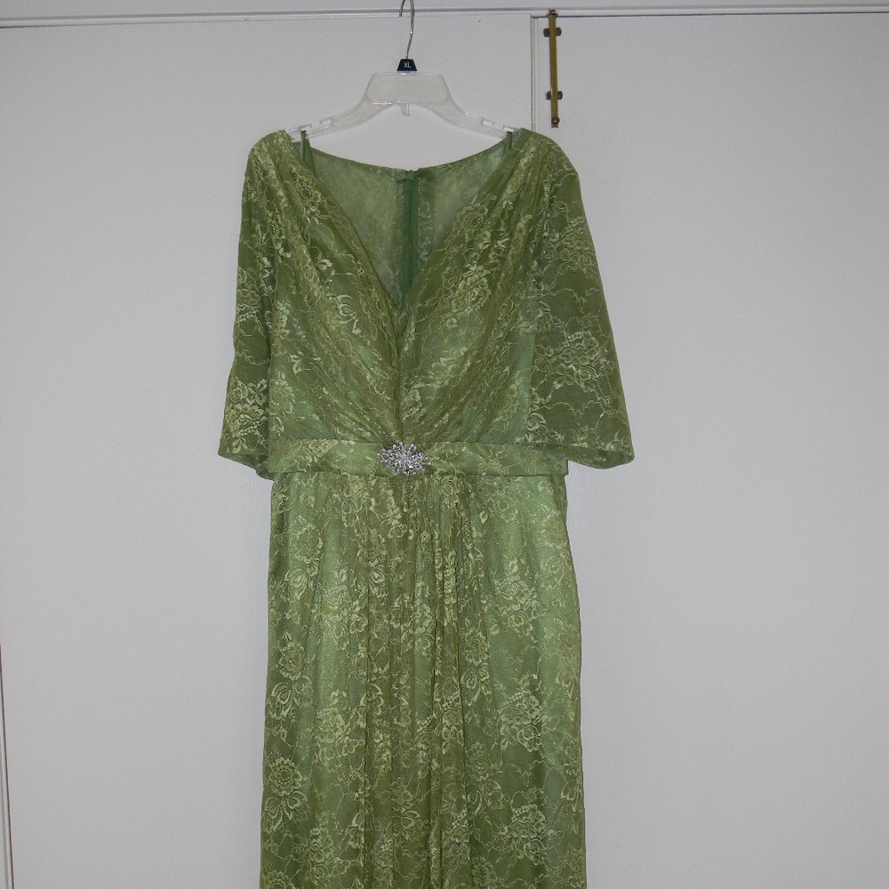 A-line V Neckline Mother of the Bride Dress